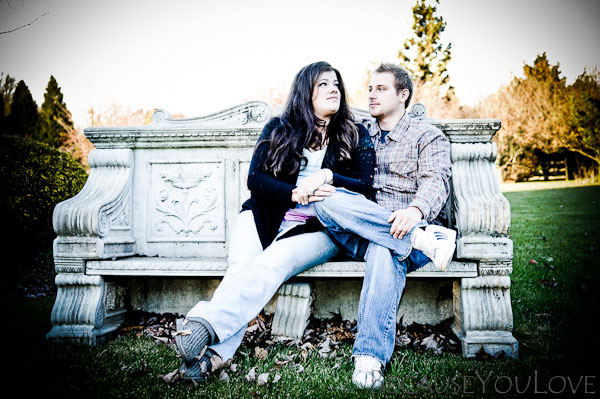 couple sitting on a bench