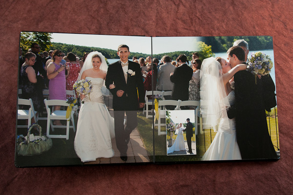 album of wedding in bucks county pennsylvania.