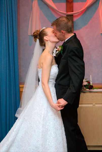 The wedding ceremony.