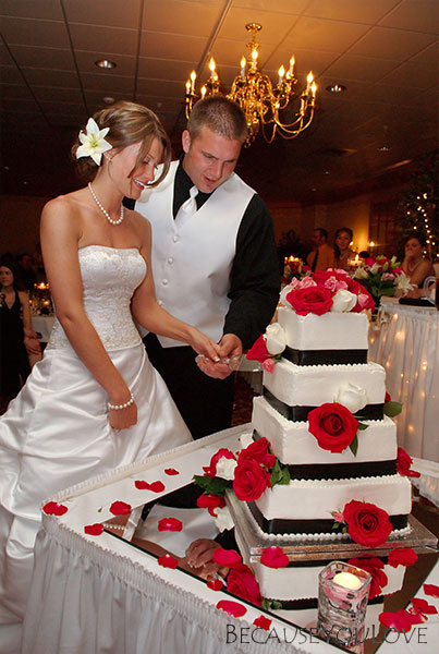 Cutting the cake