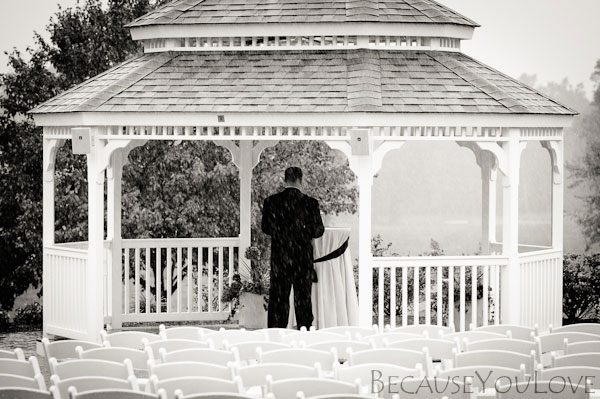 groom waits