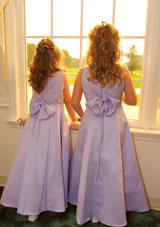 In this photograph the wedding photographer pennsylvania captures two impatient flower girls